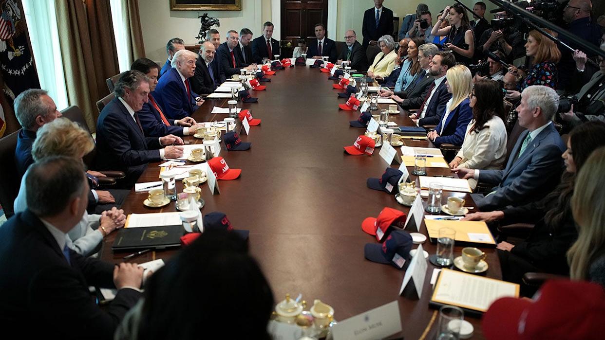 John Ratcliffe at a Cabinet Meeting