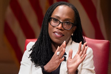 Ketanji Brown Jackson speaking at an event