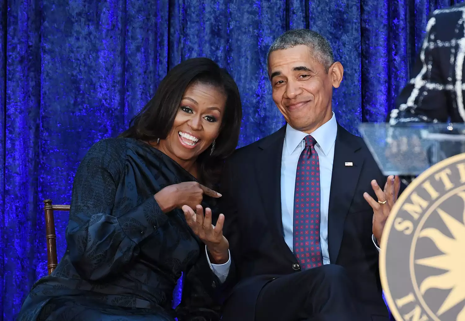 Barack Obama smiling at a public event