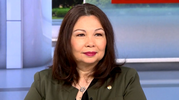 Sen. Tammy Duckworth during a Senate hearing