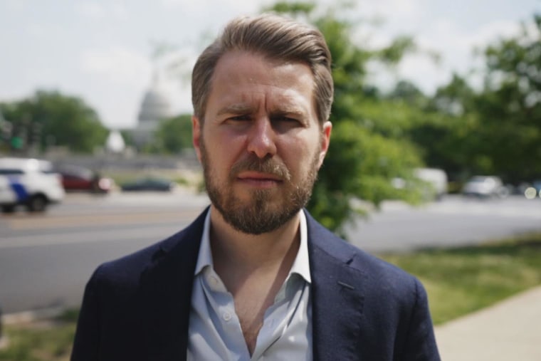 Miles Taylor speaking on challenges facing political critics