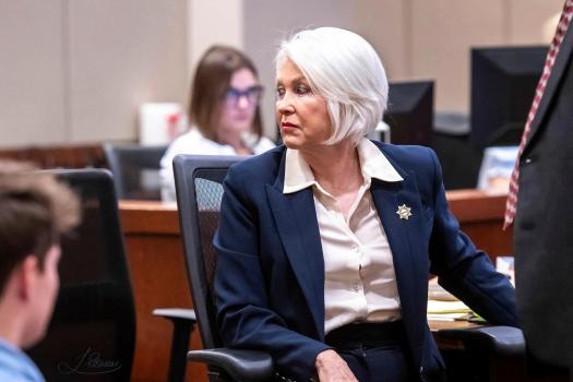 Tina Peters at sentencing hearing in Colorado