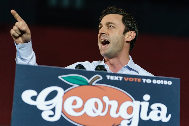 Georgia politics discussion highlighting the AJC's Senate race coverage