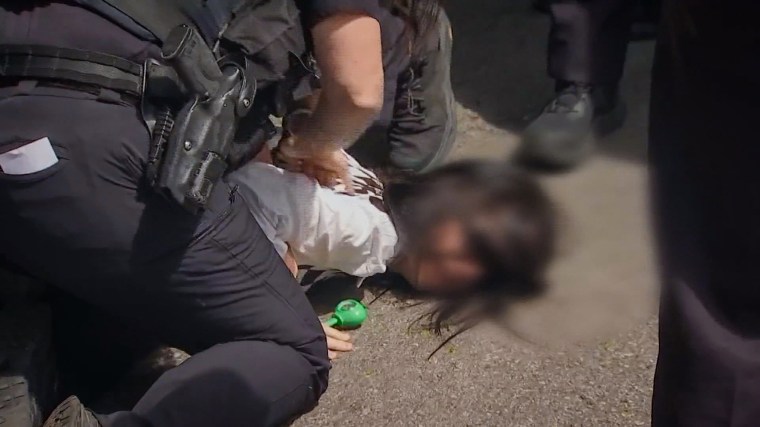 Police presence during ICE arrest in Worcester