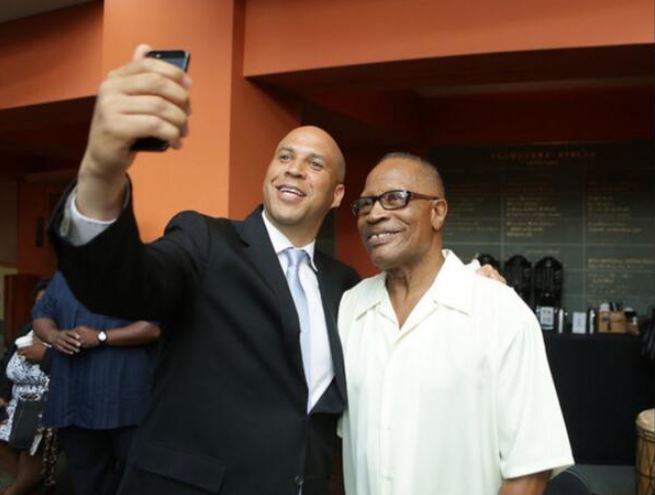 Sharpe James with community leaders during his tenure as Newark mayor