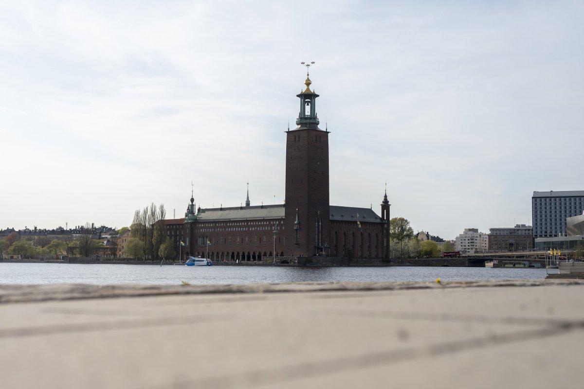 Modern view of Stockholm city skyline and architecture