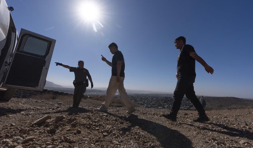 CBP officers at the southern border checkpoint