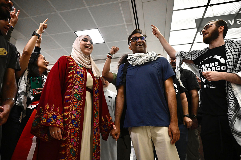 A Georgetown scholar, Badar Khan Suri, after his release from ICE detention