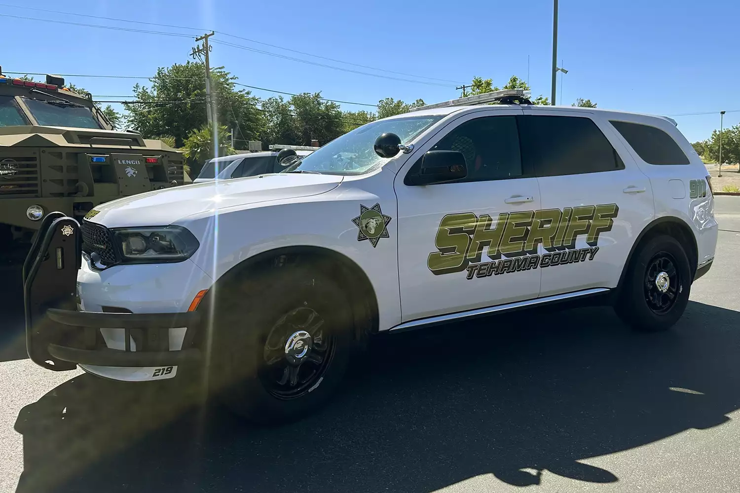 Police cars outside school as authorities respond to a potential mass casualty incident