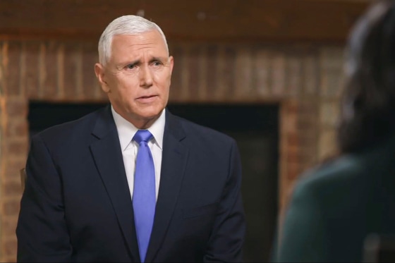 Mike Pence discusses American values during a political interview