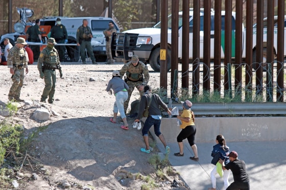 Migrants from Venezuela at the U.S. border